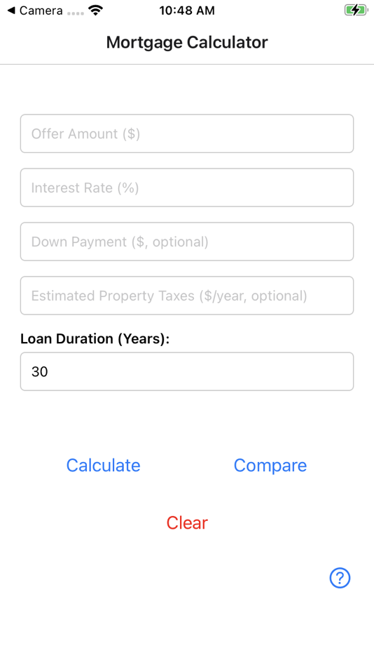 #1. Mortgage Comparison Calculator (iOS) 由: Kenneth Rosbach