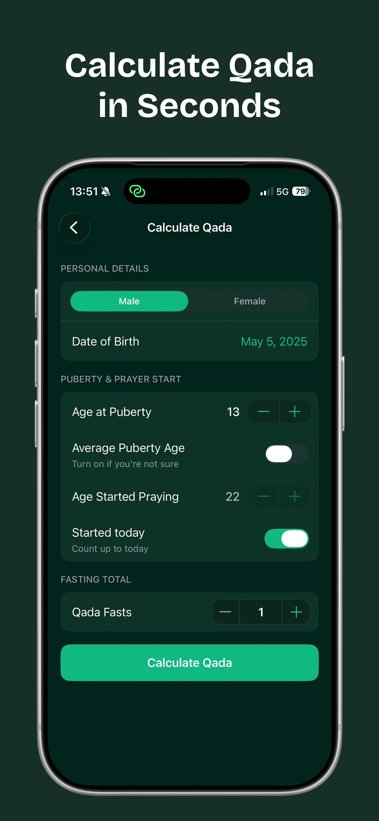 Qada Tracker