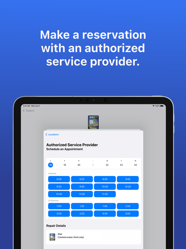 Apple Support Screenshot