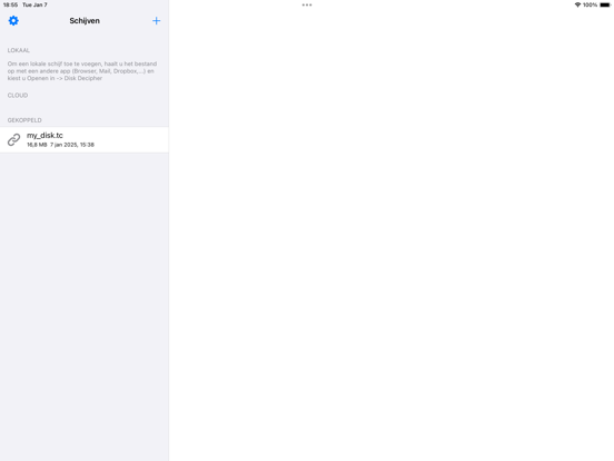 Disk Decipher iPad app afbeelding 1