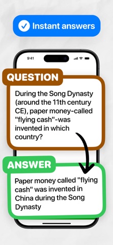 History AI - Find Answers iPhone screenshot
