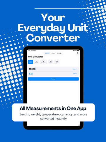 Unit Converter: Measure Fast iPad screenshot