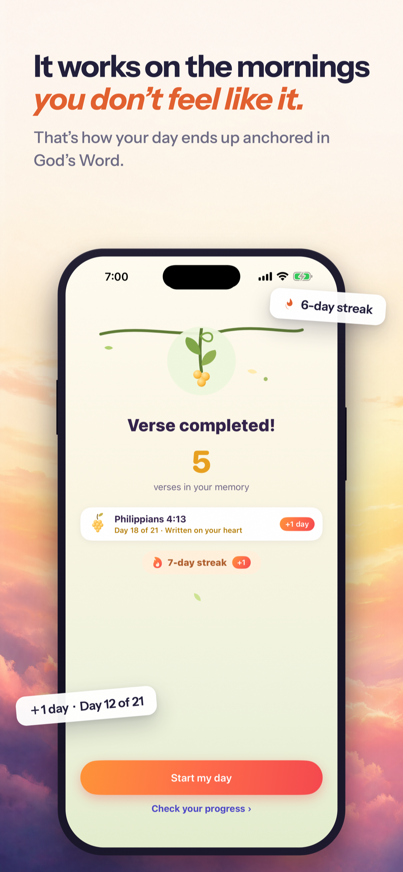 Bible Verse Alarm: God First screenshot 4