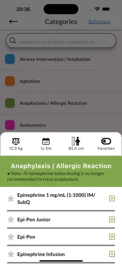 Captura de pantalla de Pedi STAT en iPhone 4