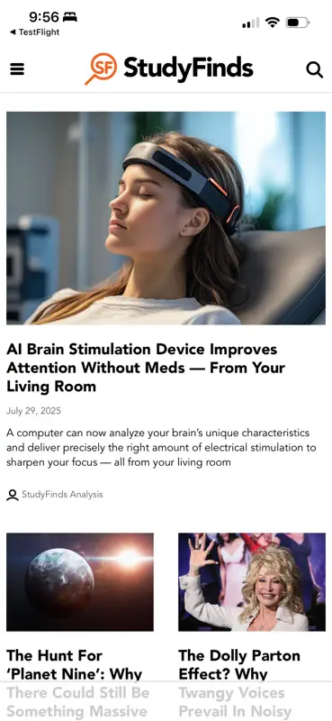 StudyFinds screenshot 1 of 3