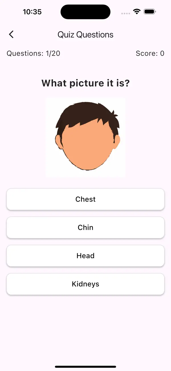 Screenshot #3 pour Body Parts Learning App
