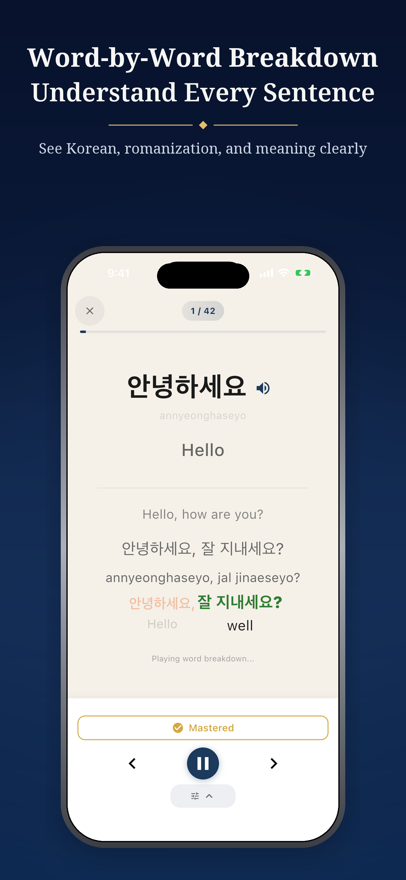 Korean 1000 Words-Learn Korean screenshot 5