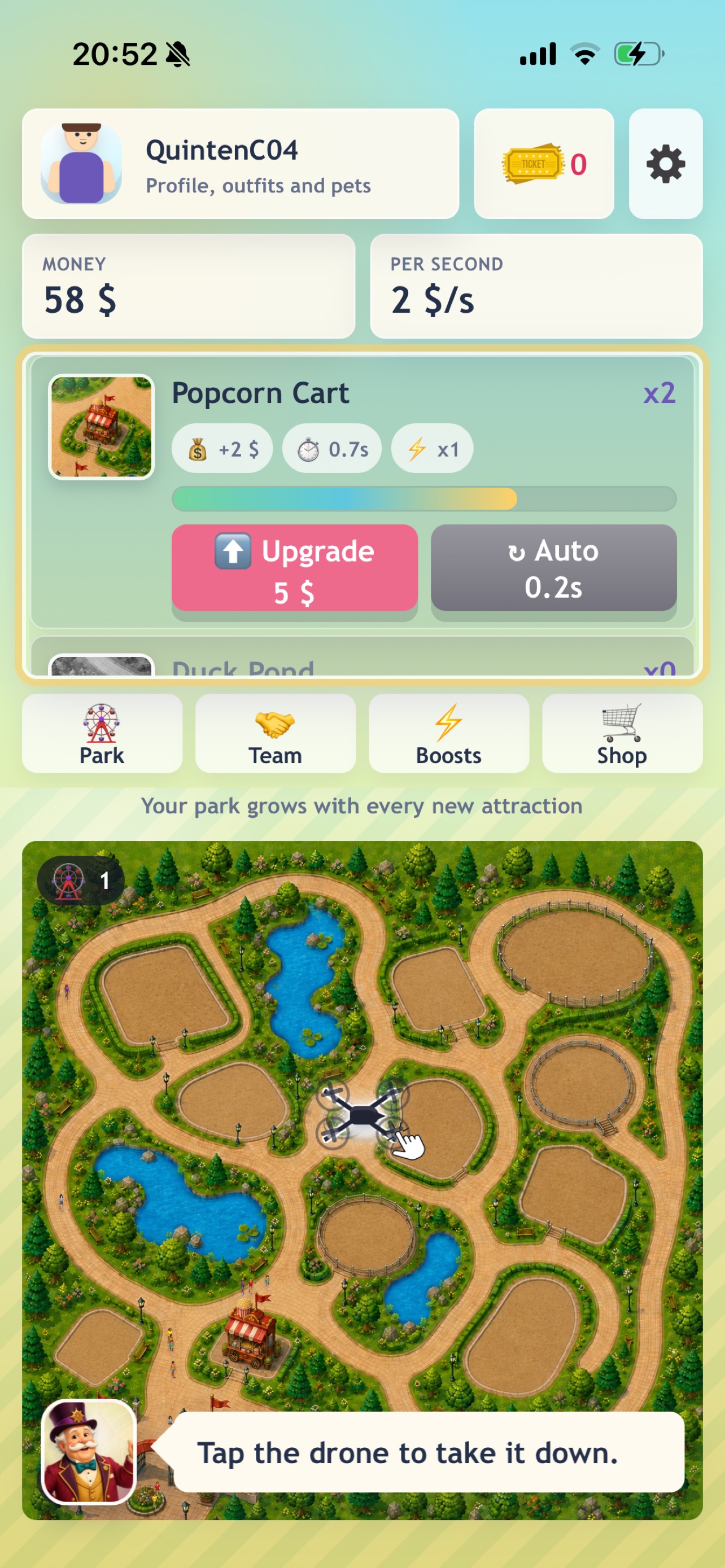 Screenshot 1 of Galaxy Park: Idle Tycoon