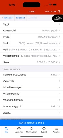 Nettimoto screenshot