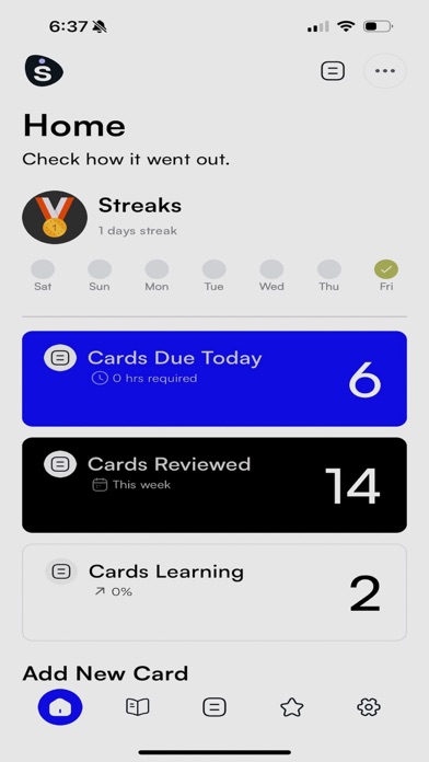 Spaced Mobile App Screenshot