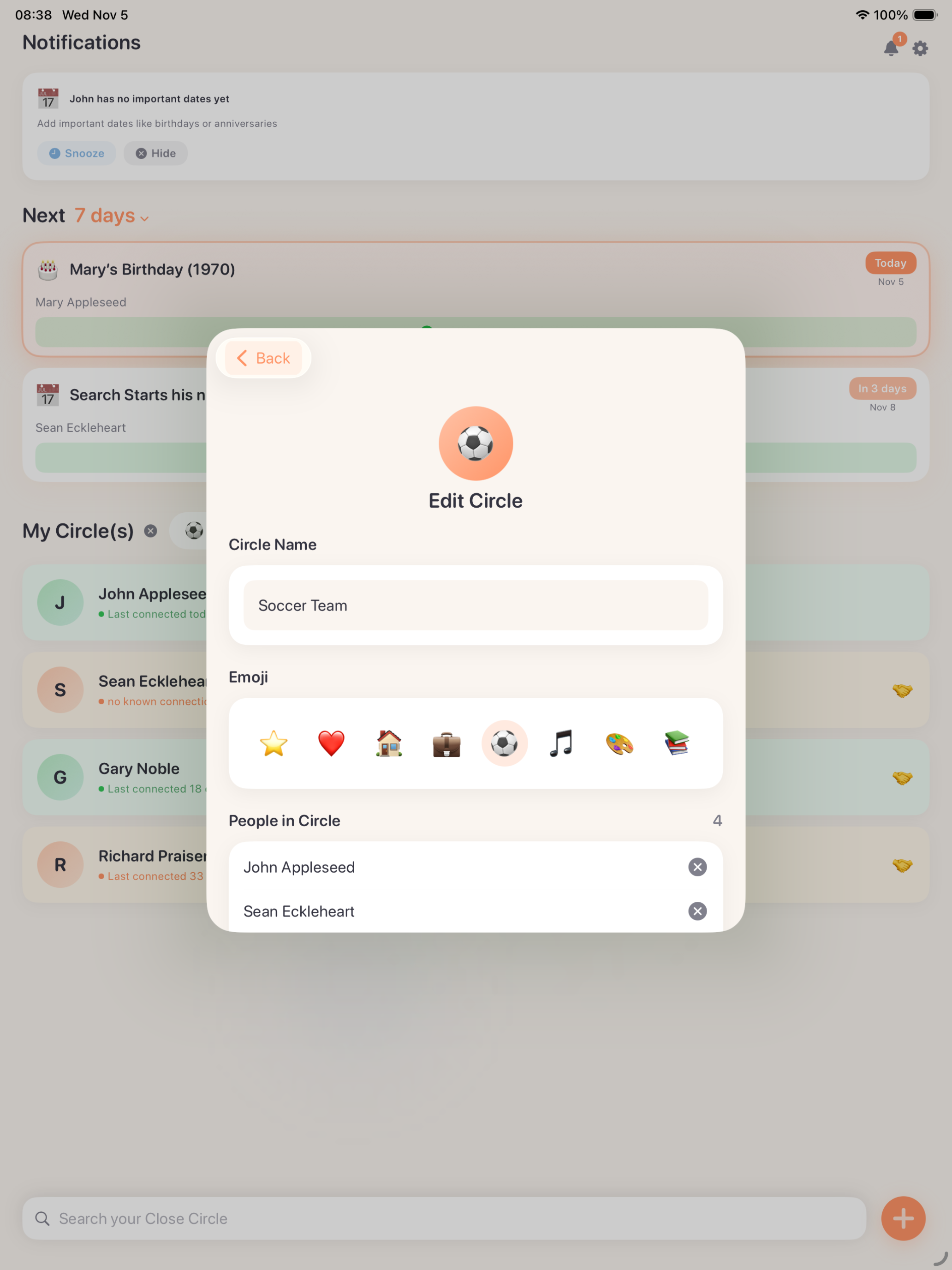Close Circle.eu screenshot 6