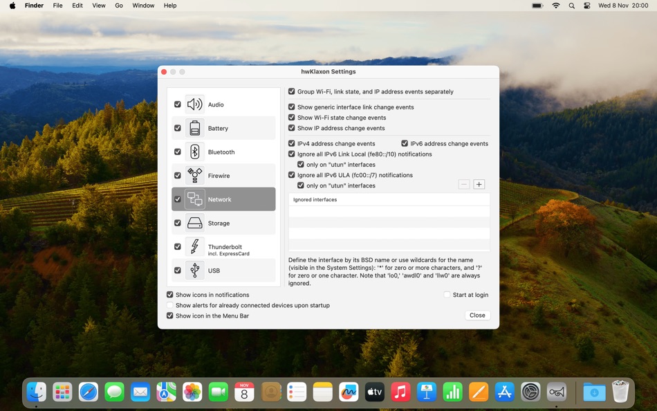 #6. hwKlaxon (macOS) 由: Jozsef Czompo