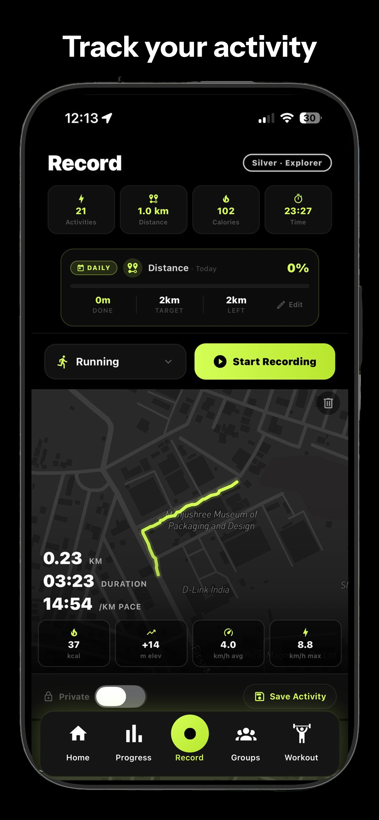 Trakon - Fitness Tracker screenshot 3