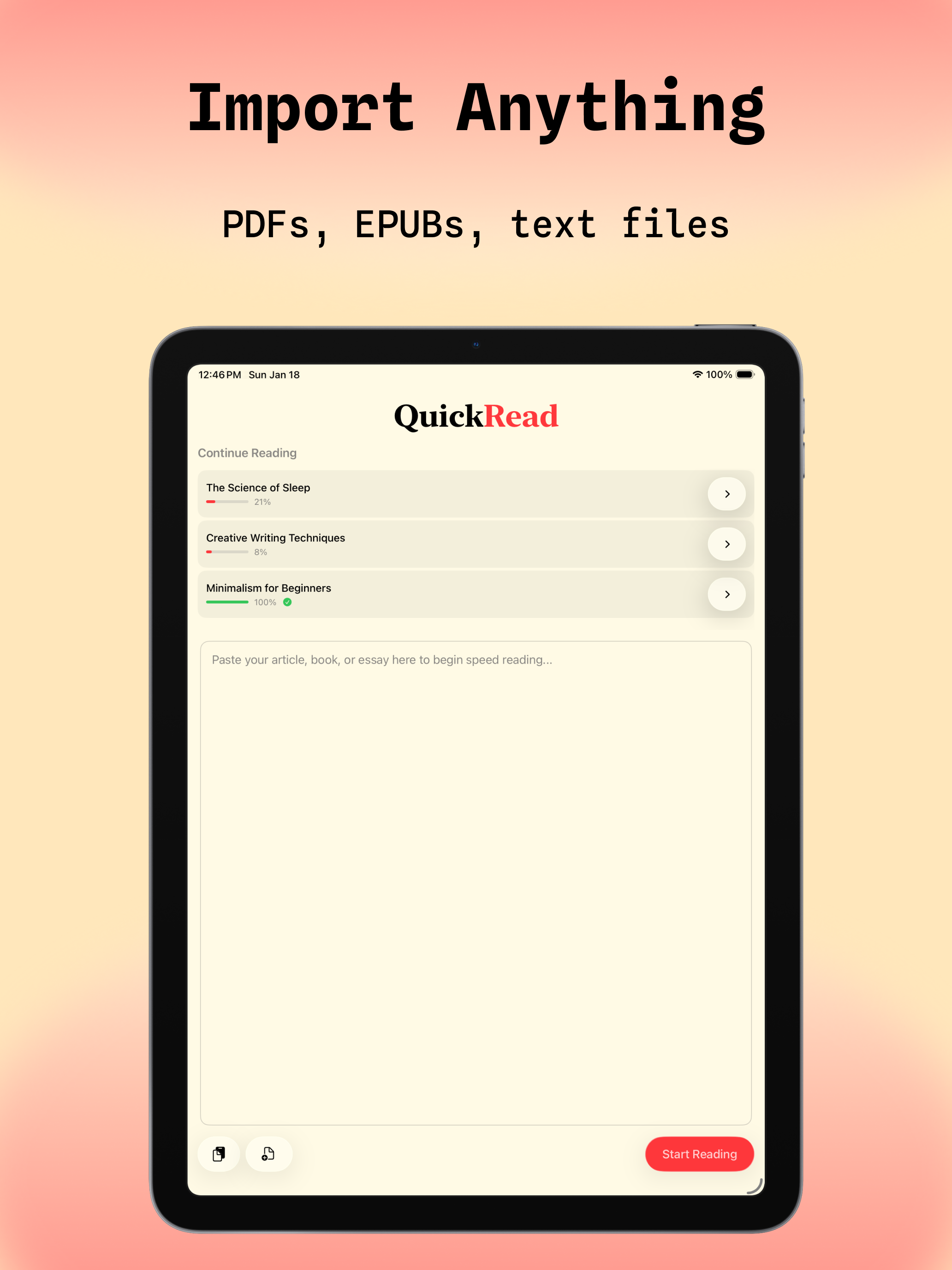 Quick Read - RSVP screenshot 9
