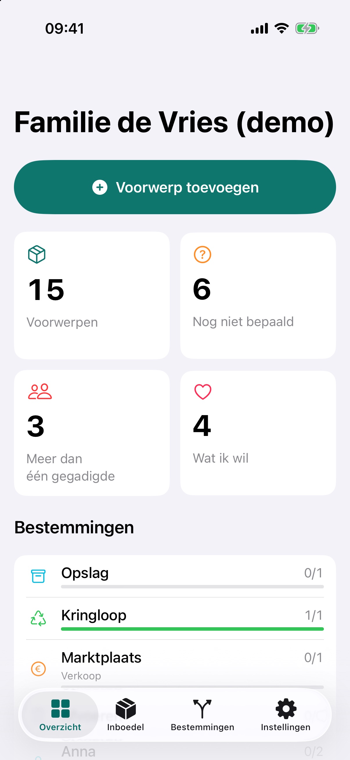 Screenshot 1 of Inboedelplan