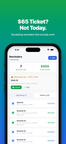 Swept Away: Parking Reminder screenshot