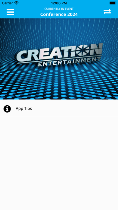 Creation Entertainment Events Screenshot