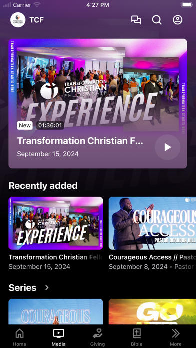 TCF - Church App Screenshot