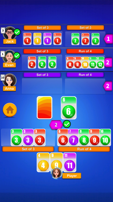 Screenshot 4 of Phase rummy Classic card party App