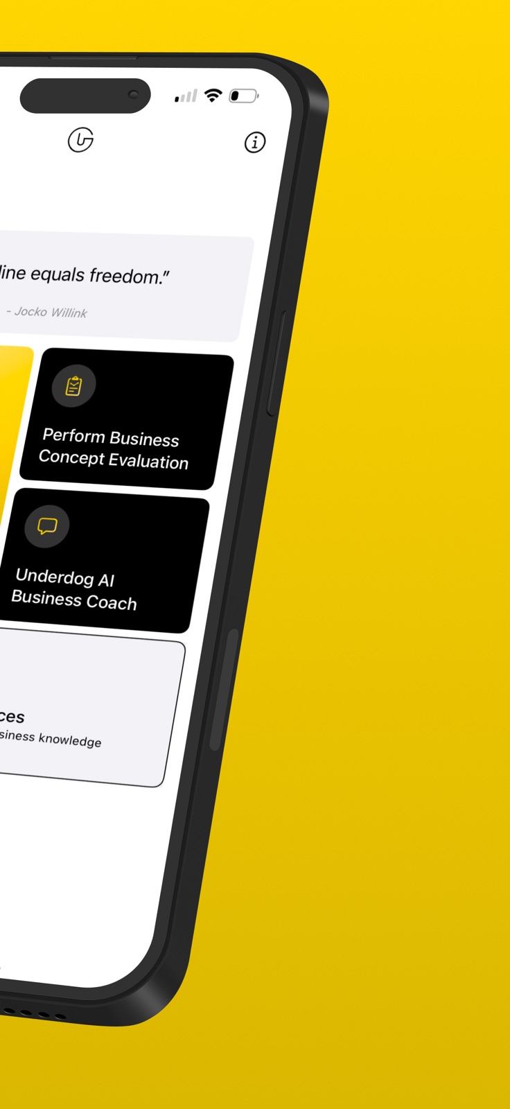 AI Startup Coach iphone screenshot 2