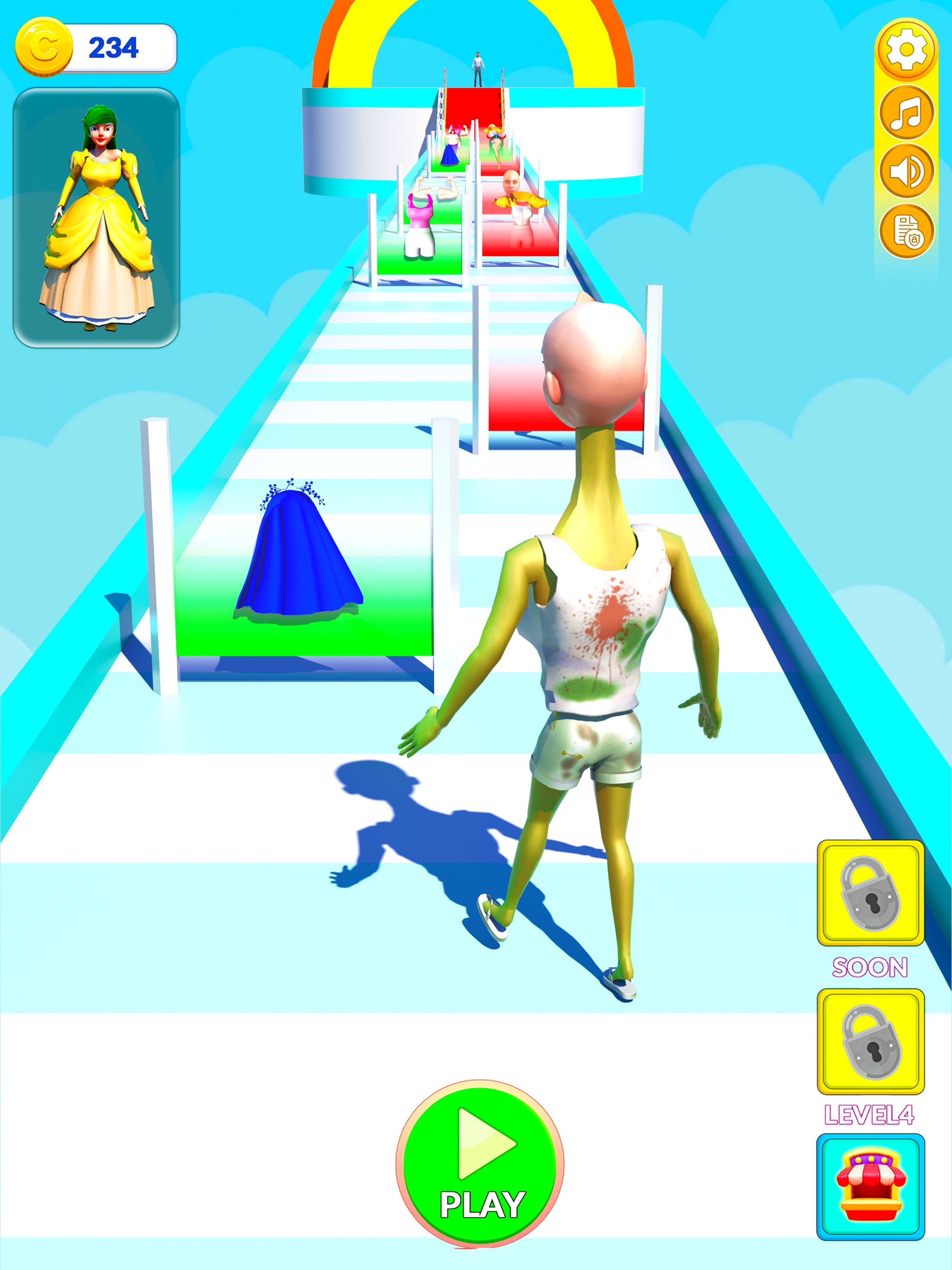 Princess Run Makeover Game