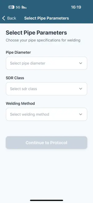 HDPE Pipe Welding Assistant screenshot 2
