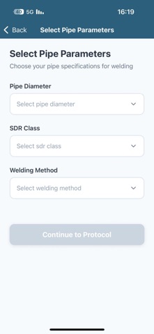 HDPE Pipe Welding Assistant screenshot