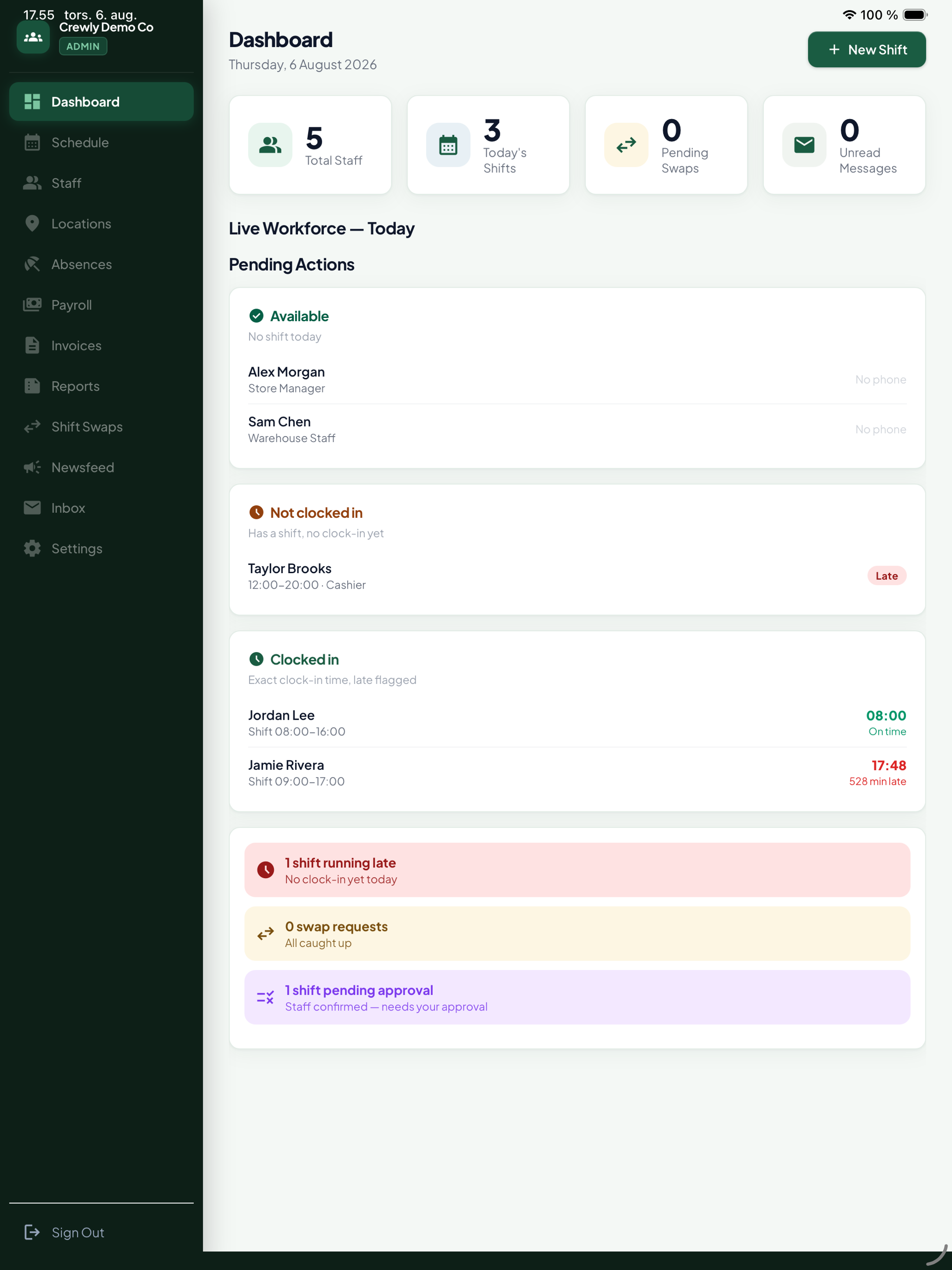Crewly-Shift Scheduling screenshot 6