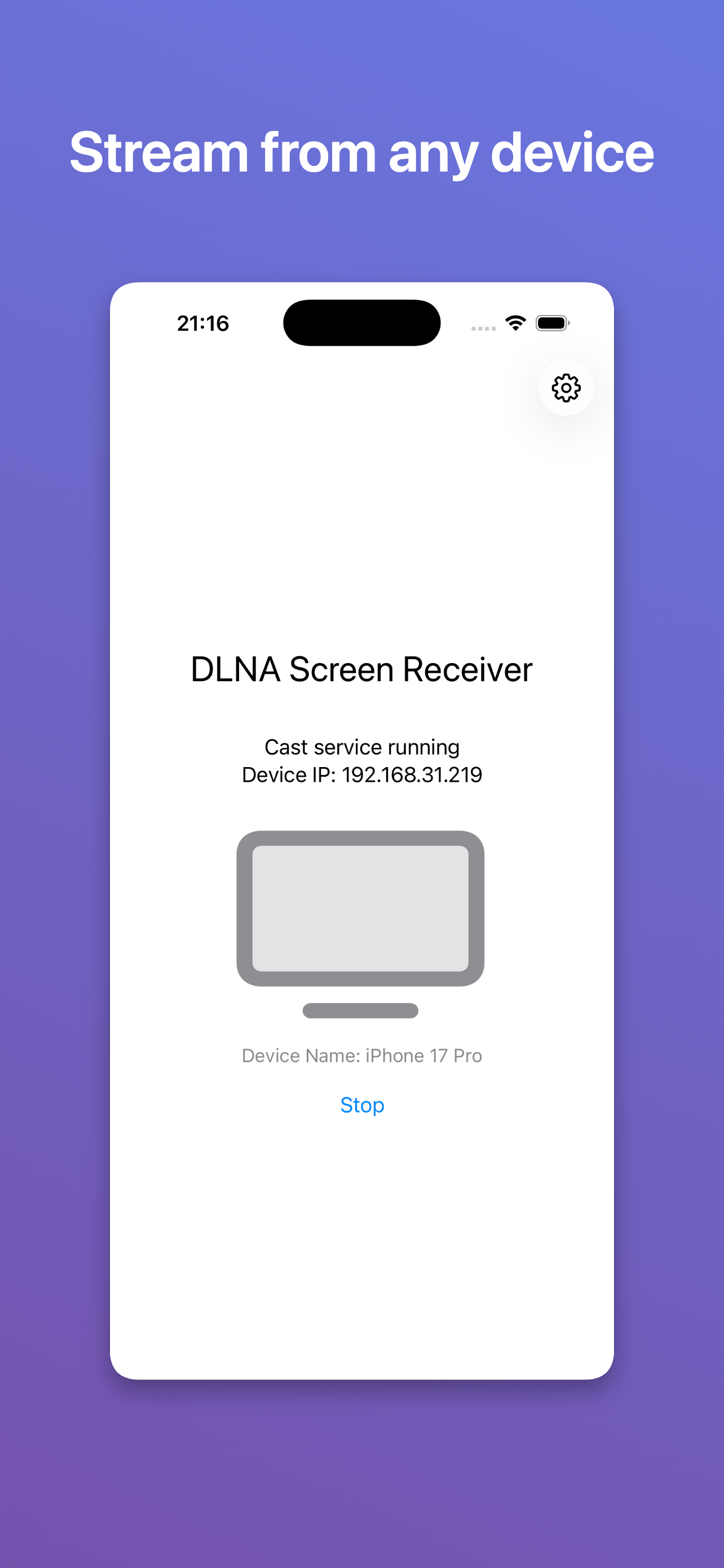 AirScreen DLNA Receiver screenshot 3