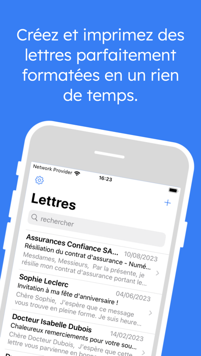 Screenshot #1 pour Lettres: écrire des lettres