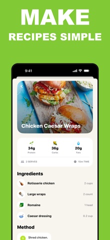 EZ Meals - Meal Plan & Recipes iPhone screenshot