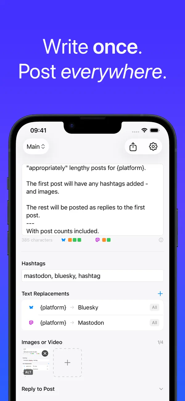 Screenshot #1 pour Bluestodon - Thread splitter