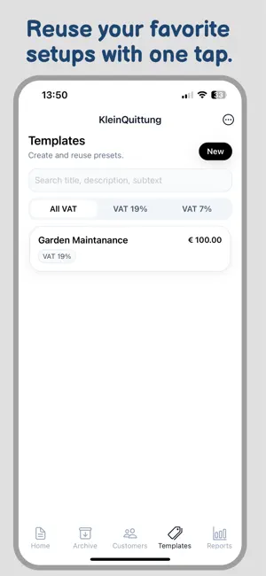 Invoice maker: Kleinquittung screenshot 4