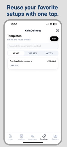 Invoice maker: Kleinquittung Screenshot 4 of 8