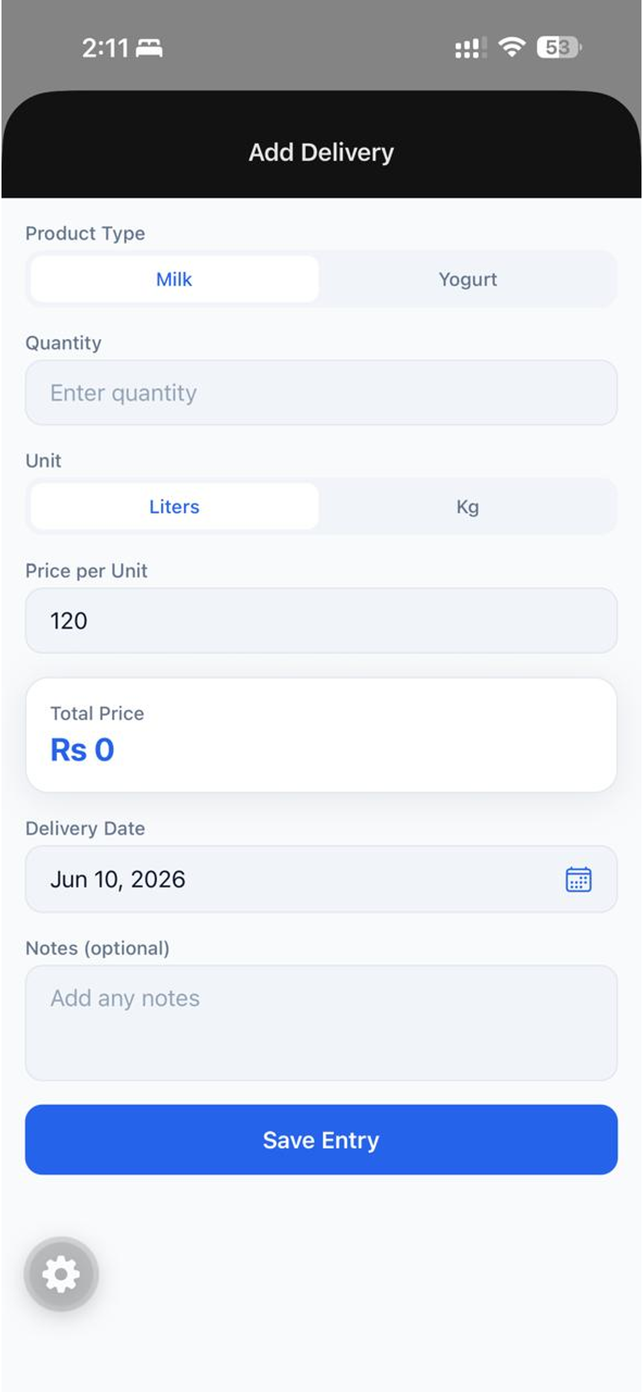 Milk Delivery Tracker screenshot 3