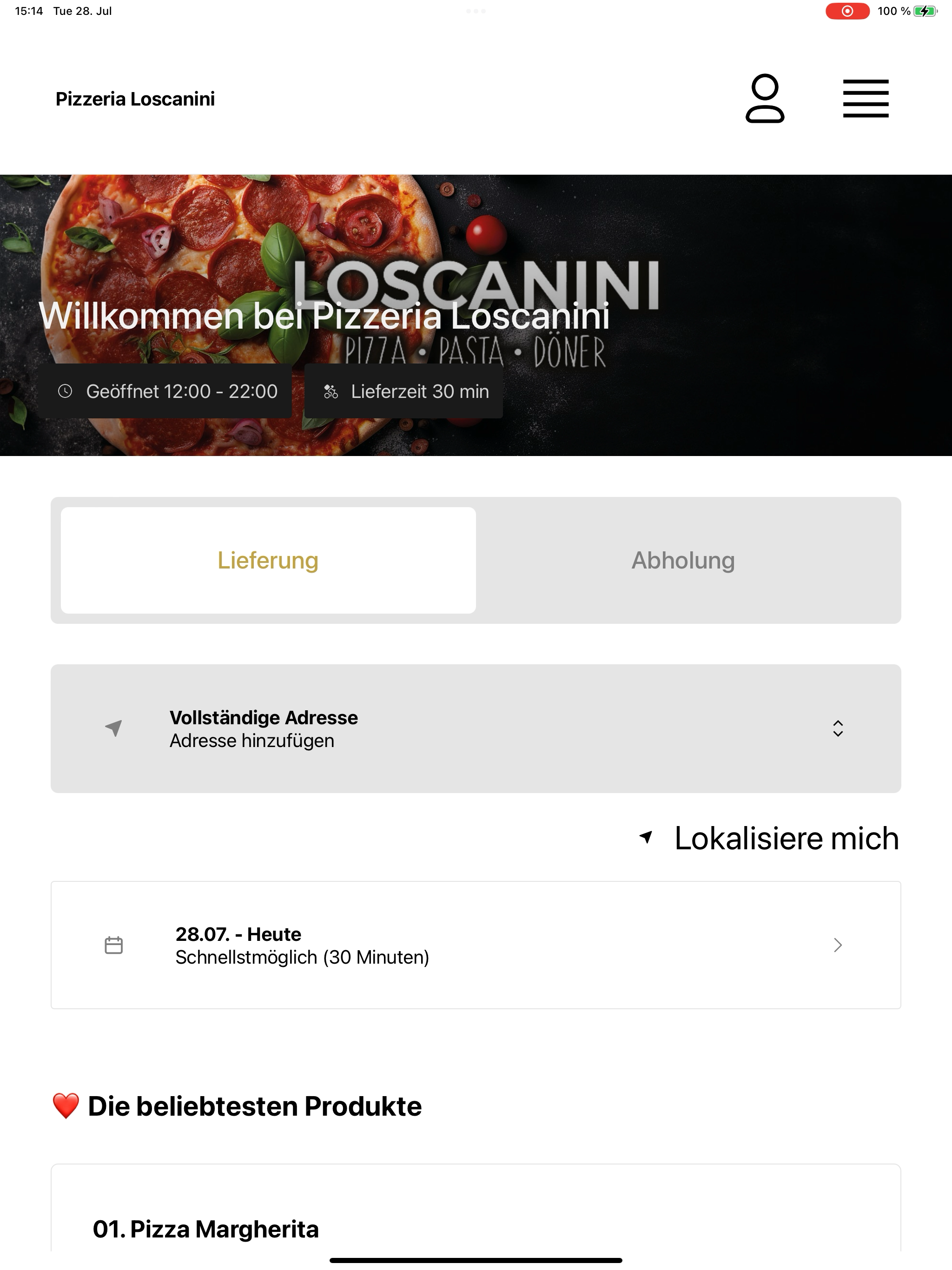 Pizzeria Loscanini Münster screenshot 13