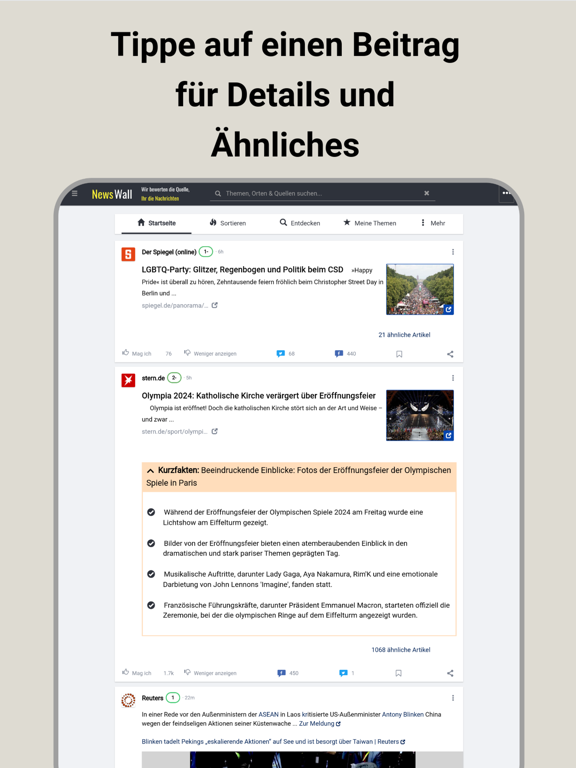 Screenshot #5 pour NewsWall: smart & verlässlich