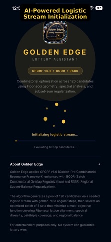 Golden Edge Lottery Assistant screenshot
