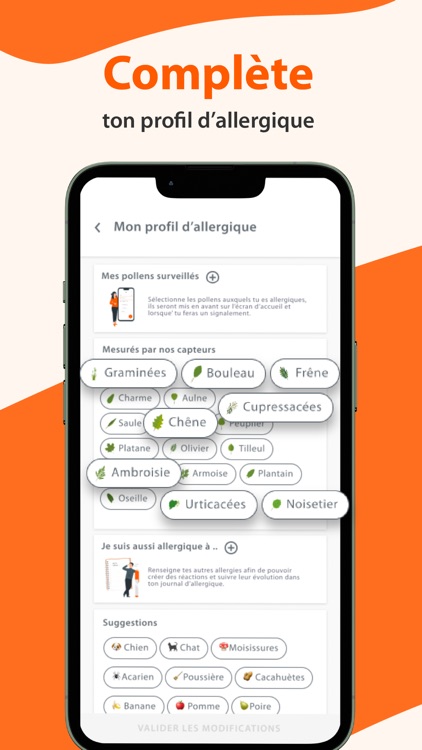 Live Pollen: Mesures - Alertes