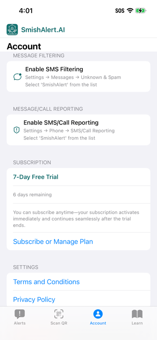 SmishAlert Screenshot 3 of 10