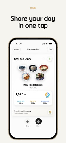 MorselMemo - Easy food log Screenshot 9 of 9