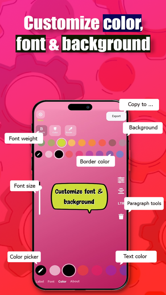 #1. Fonto - story font for IG (iOS) By: ZEEBAVERSE LLC