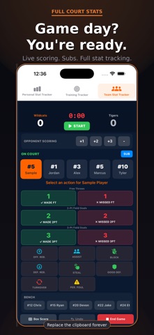 Full Court Stats screenshot