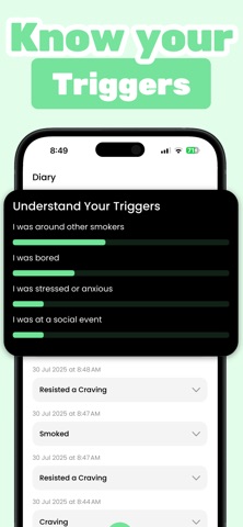 Quit Smoking Tracker: QuitDate Screenshot 6 of 7