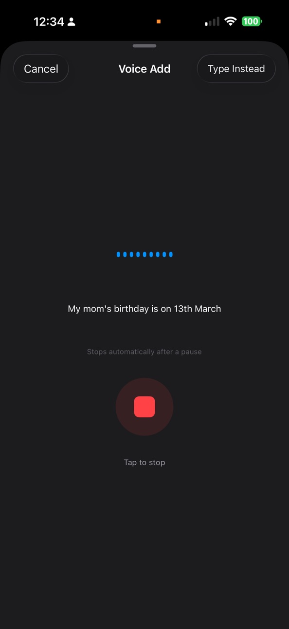 iPhone screenshot