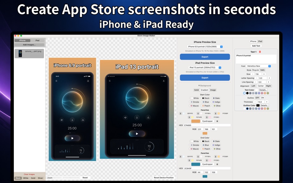 #1. Store Image Maker (macOS) Podle: Junpei Shimotsu