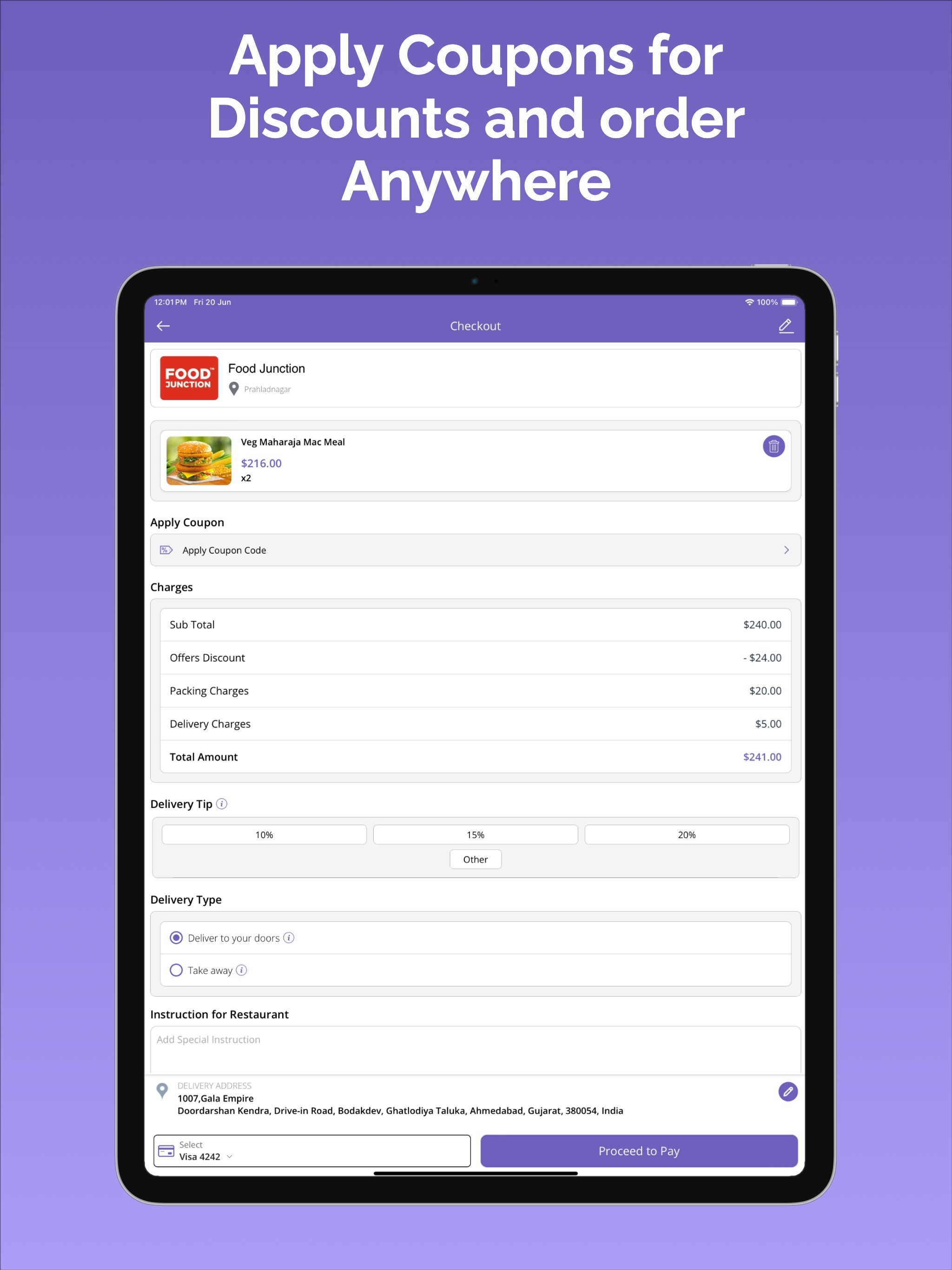 V3C XDeliveryKing User App