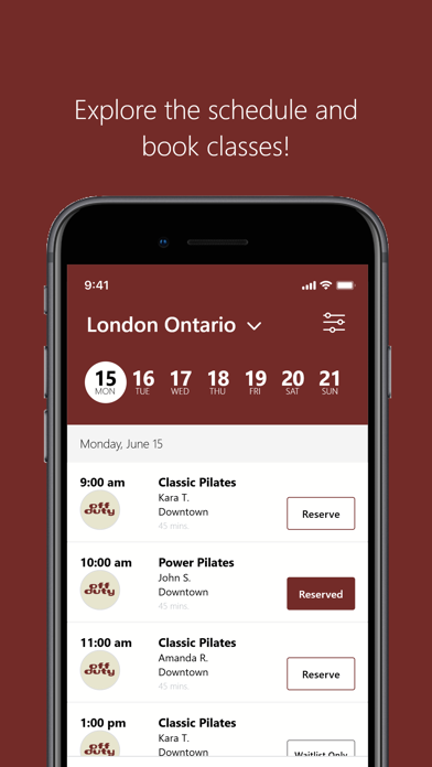Off Duty Pilates Studio Screenshot 3 of 4