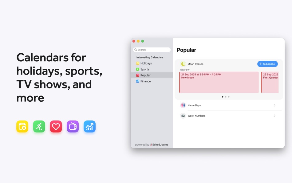 #5. Fantastical - Calendar (macOS) Göre: Flexibits Inc.
