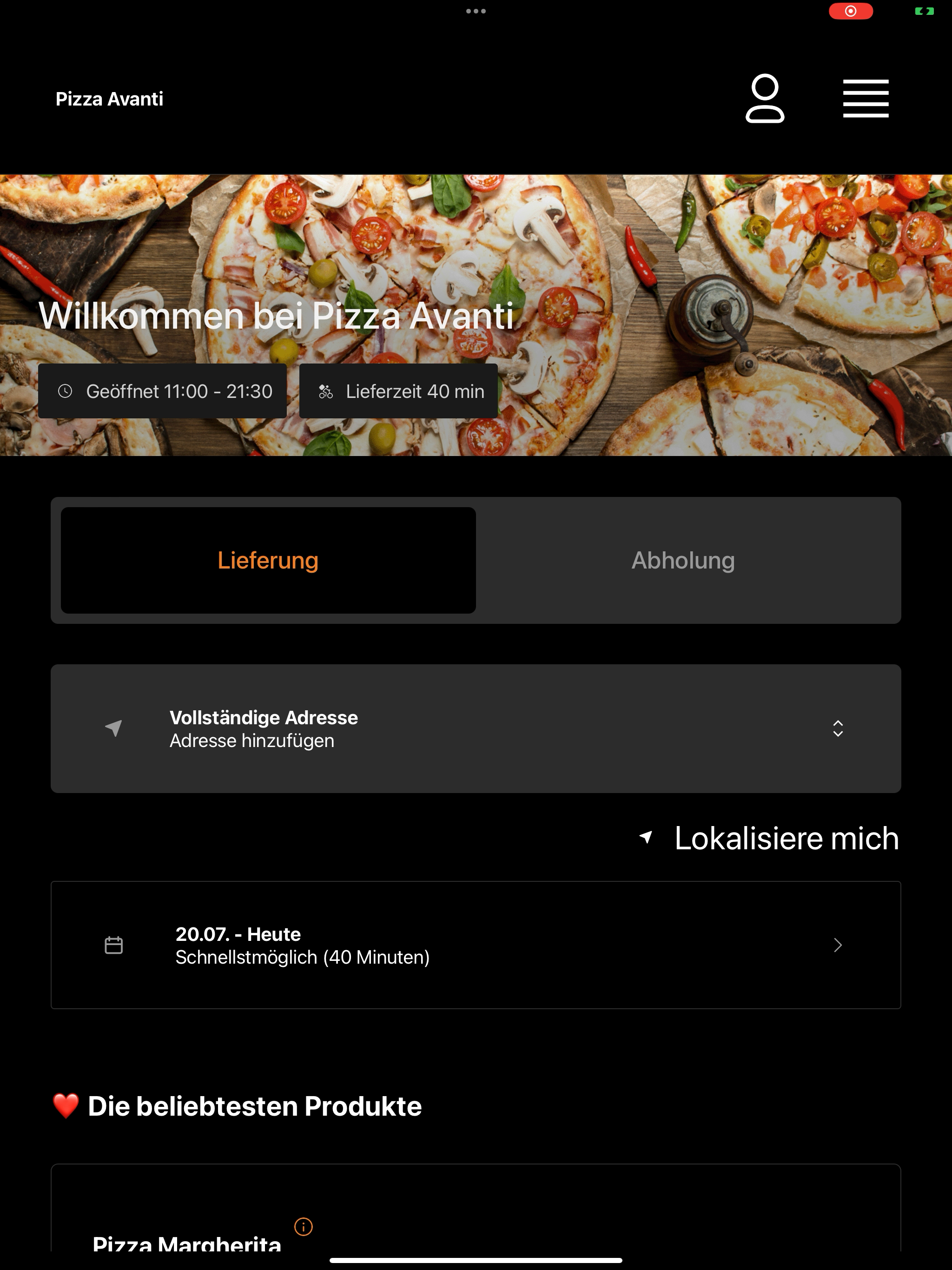 Pizza Avanti DE screenshot 14